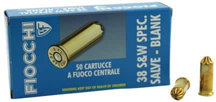 FIOCCHI 38 CAL RIMMED REVOLVER BLANKS 50RD