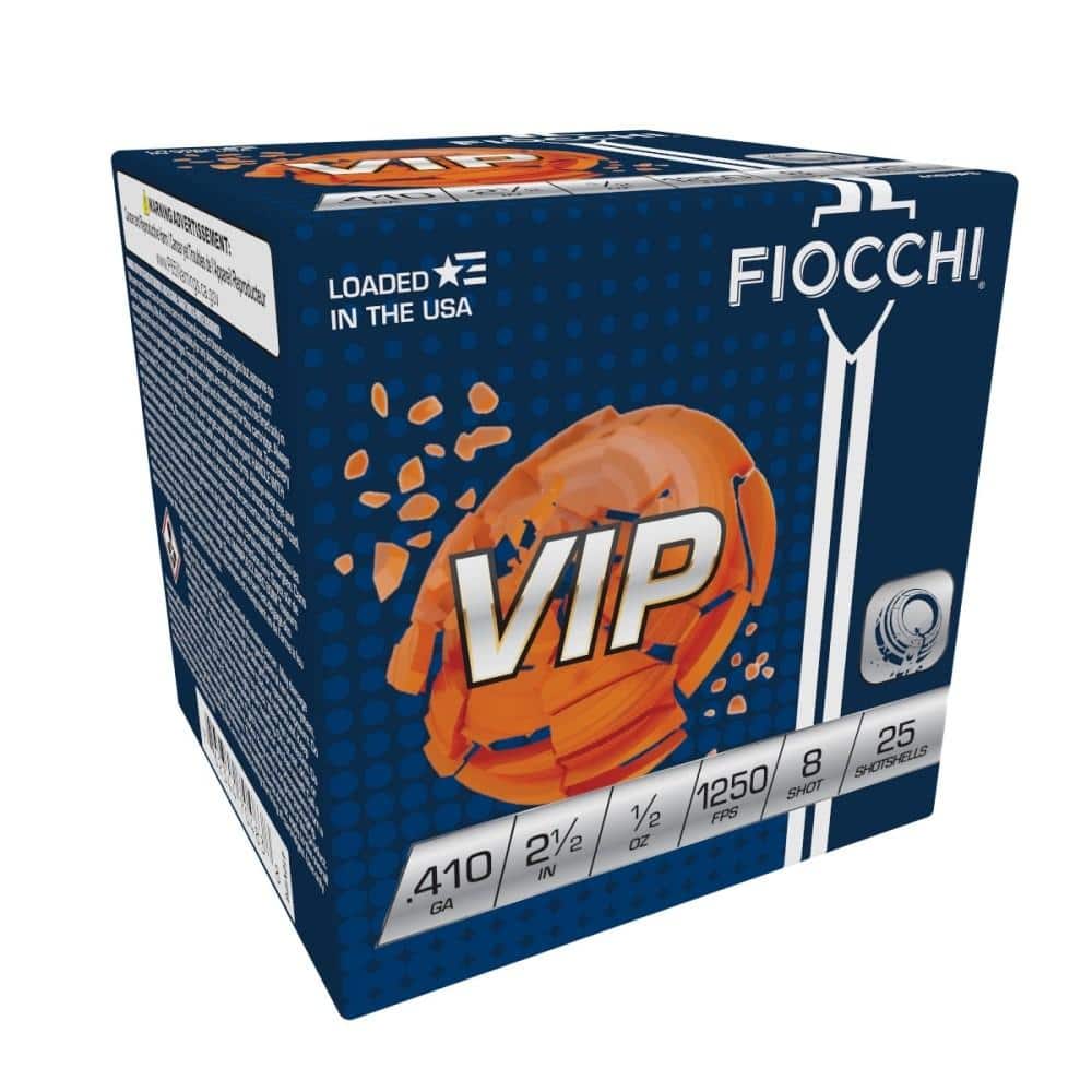Fiocchi Premium Target Loads .410 ga 2 1/2" 1/2 oz #8 1250 fps 25/ct