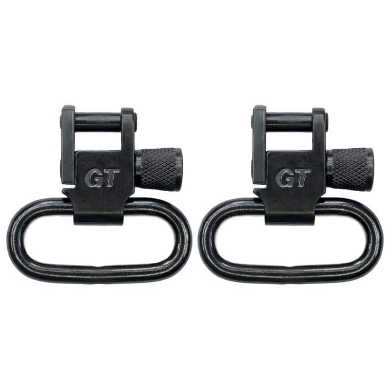 Grovtec 1" Locking Swivel Set Black 2/ct