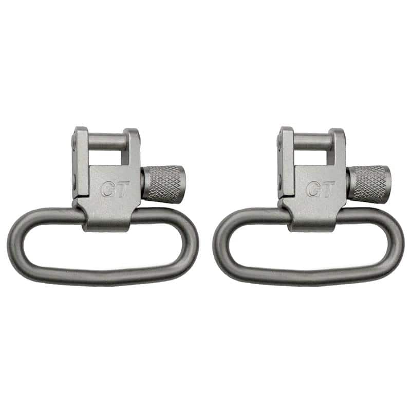 Grovtec 1.25" Locking Swivel Set Silver 2/ct