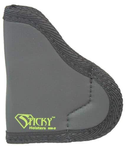 Sticky Holsters Small Sticky Pocket Holster for 2.5" Pocket 380s Black Ambi