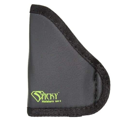 Sticky Holsters Small Sticky Pocket Holster for Glock 42 with Front Laser Black Ambi