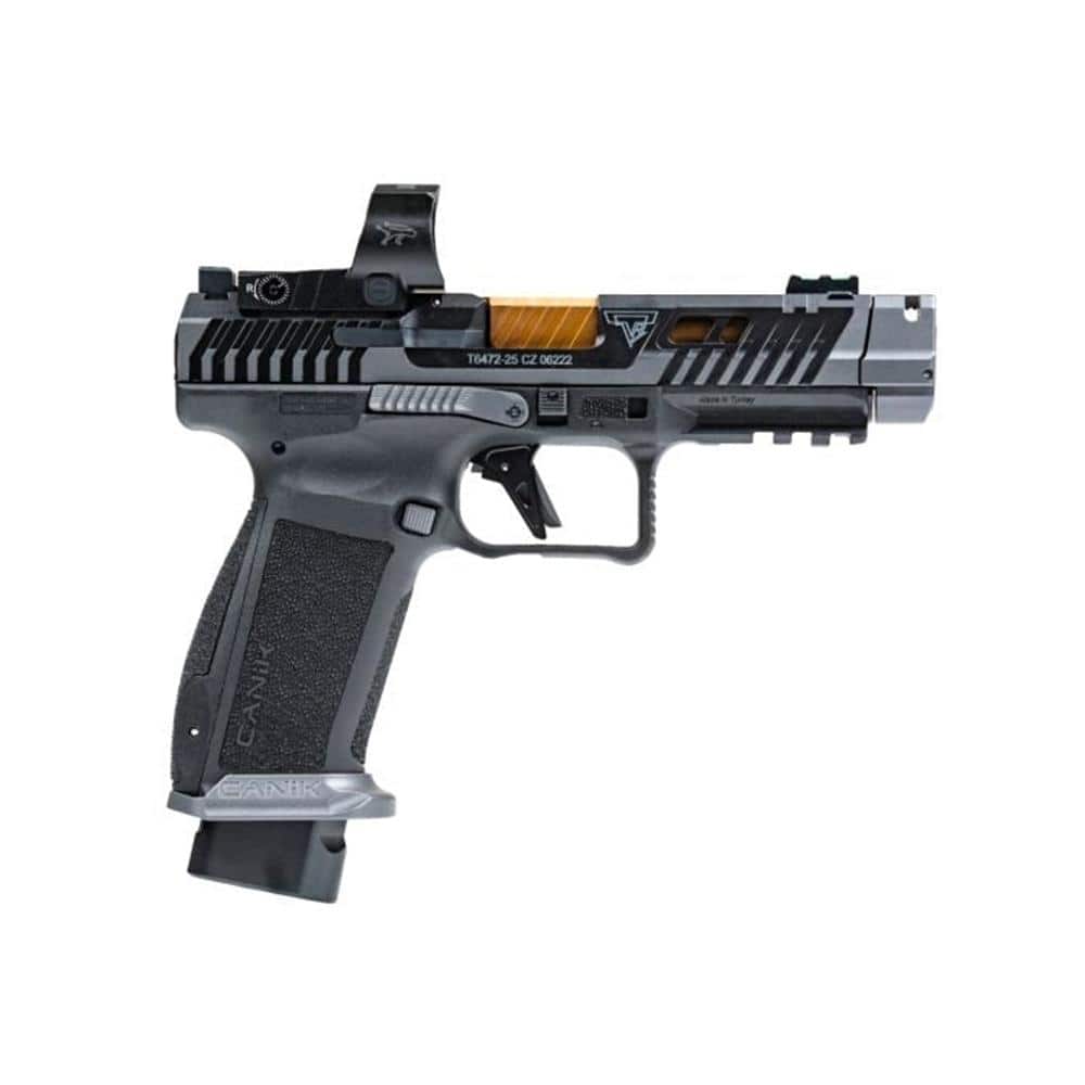 Canik TTI Combat Handgun 9mm Luger 18rd Magazines (2) 4.6" Barrel Smoke with MECANIK MO3