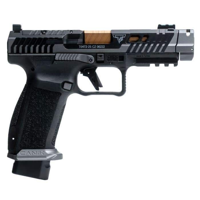 Canik TTI Combat Handgun 9mm Luger 10rd Magazines (2) 4.6" Barrel Smoke