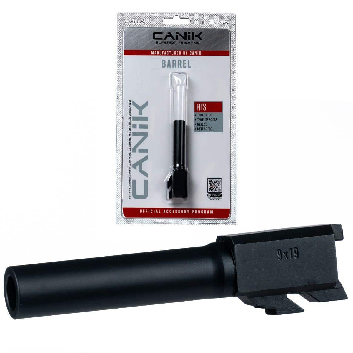 Canik Steel Drop in Barrel for Select 9mm Canik Pistols Sub Compact Black
