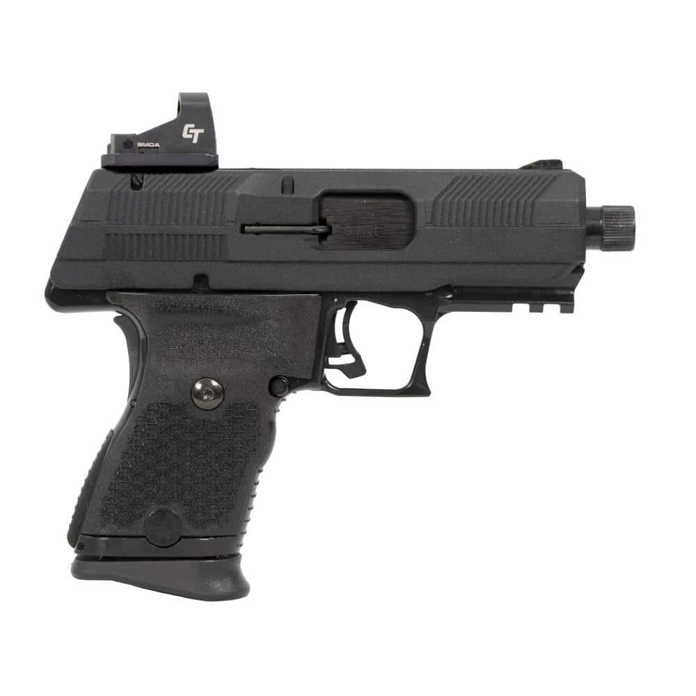 Hi Point Yeet Cannon Handgun 9mm Luger 10rd Magazine 4.12" Threaded Barrel Black with Crimson Trace Red Dot Sight