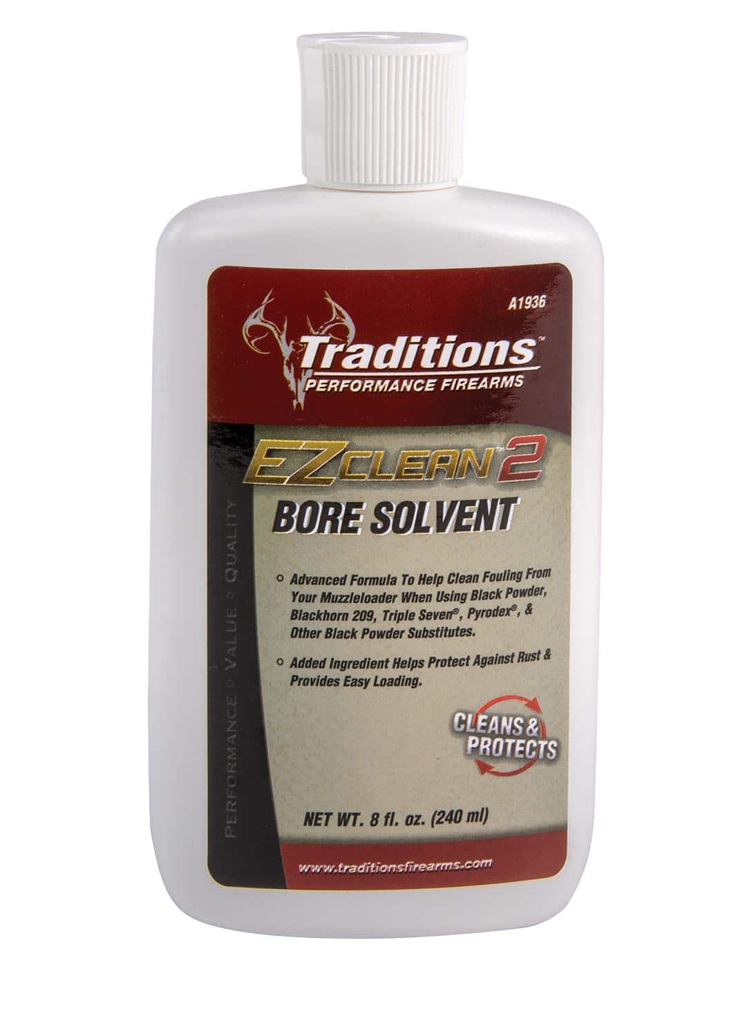 Traditions EZ Clean 2 Bore Solvent 8 fl. Oz. Spray Bottle