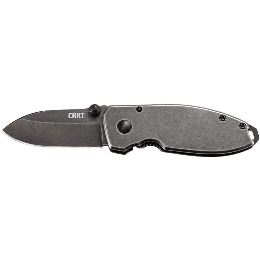 CRKT Squid Black Stonewash Knife 2-1/5" Drop Point Blade
