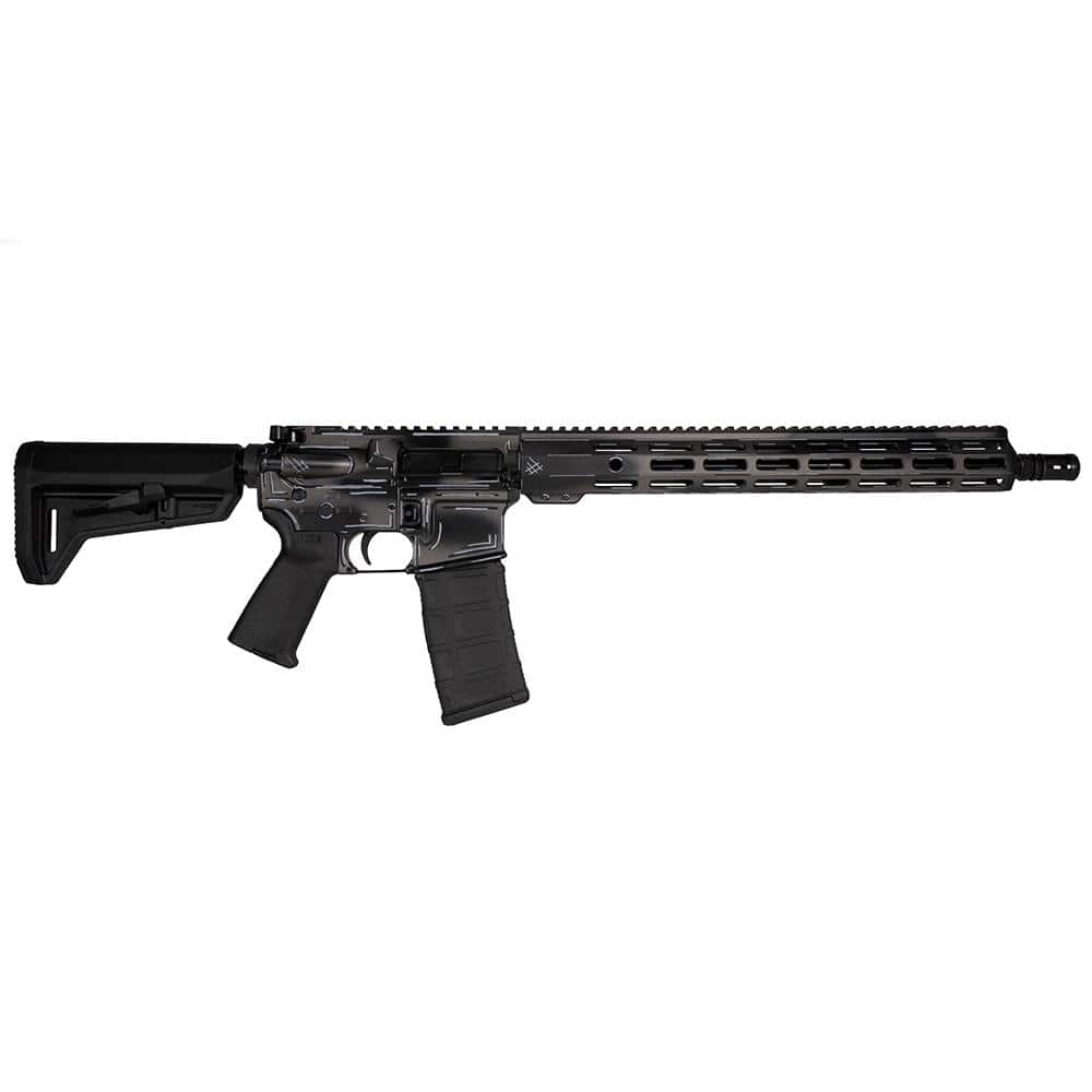 Shark Coast Tactical "Anime-Black" Rifle 5.56mm 10rd Magazine 16" Barrel 15" MLOK Handguard California Compliant