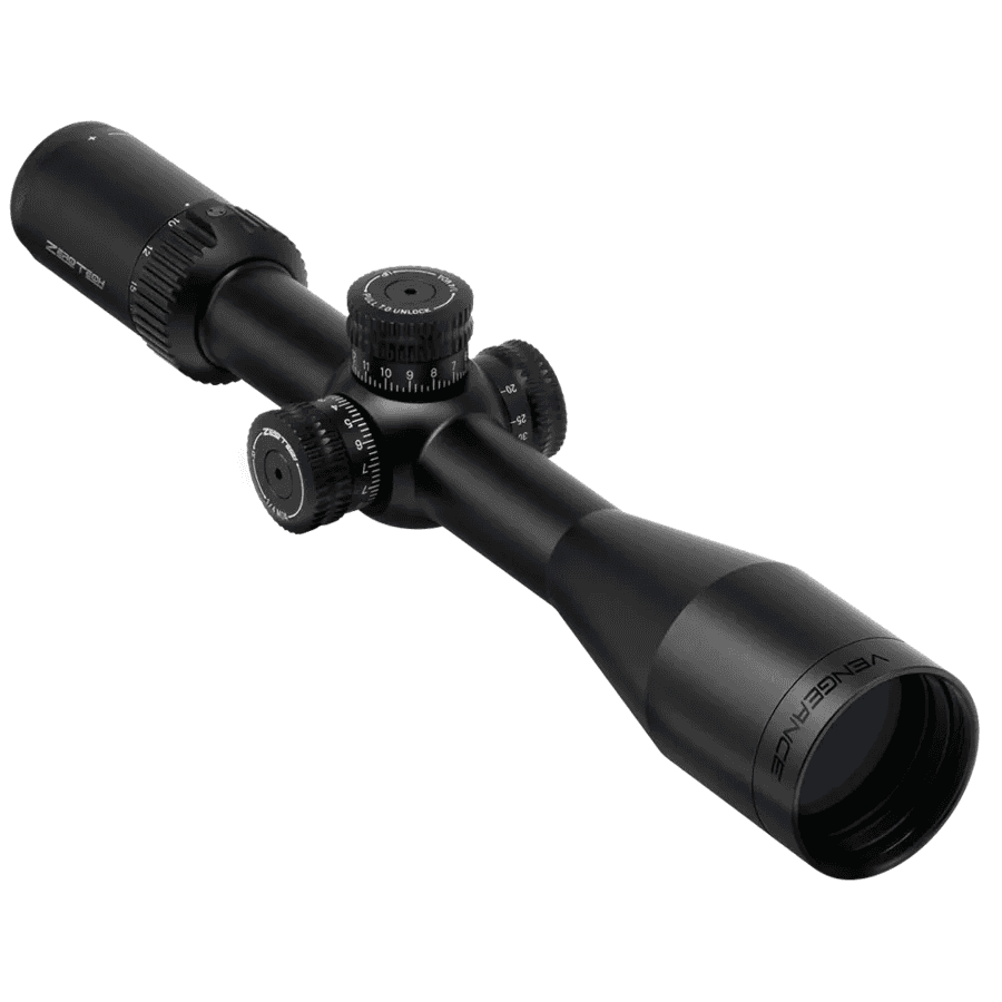 ZeroTech Vengeance Rifle Scope 4-20x50 30mm SFP R3 Non Illum. Black