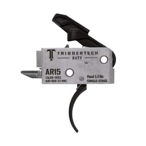 TriggerTech AR-15 Duty Trigger Single-Stage 3.5 lb Curved Black