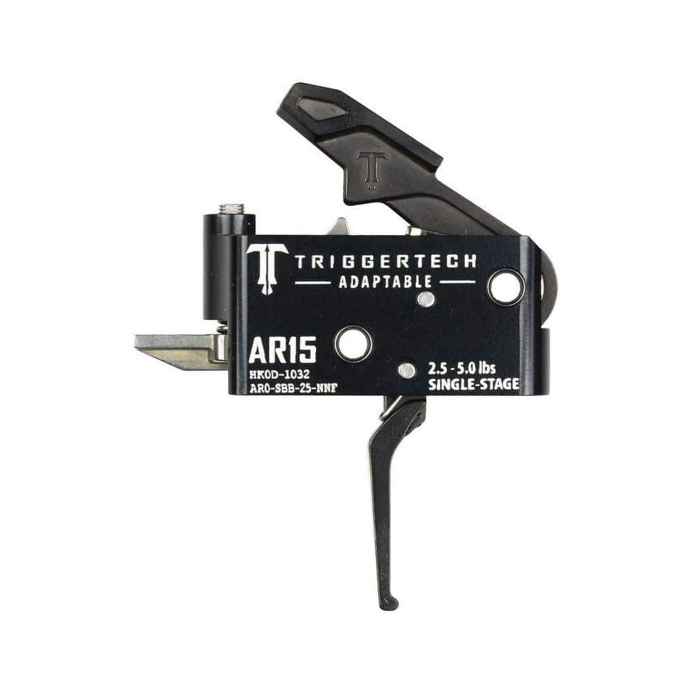 TriggerTech AR15 Single-Stage Adaptable Flat Trigger Black