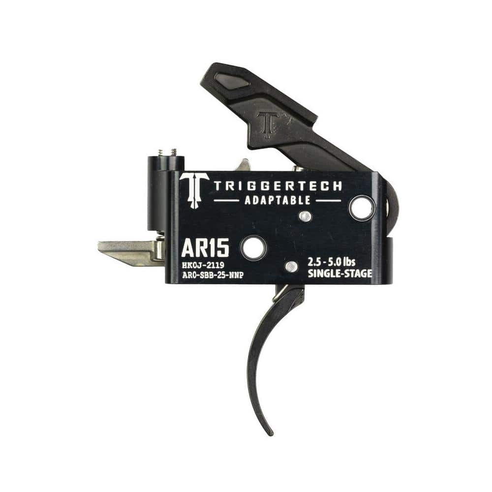 TriggerTech AR15 Single-Stage Adaptable Pro Curved Trigger Black
