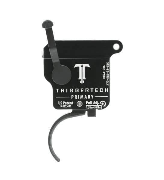 TriggerTech Rem 700 Primary Curved Trigger Single Stage Black/Black