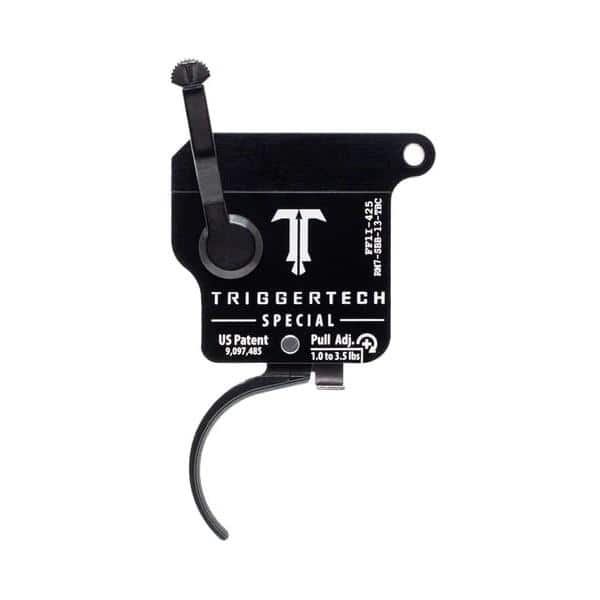 Triggertech Rem Model 7 Special Single Stage Trigger 1.0-3.5 lbs Curved Black