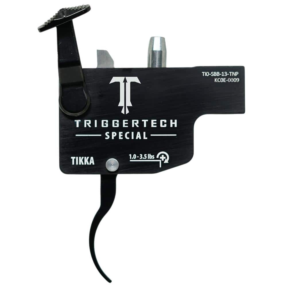 TriggerTech Special Tikka Rifle Trigger 1-3.5 lbs Curved RH Black
