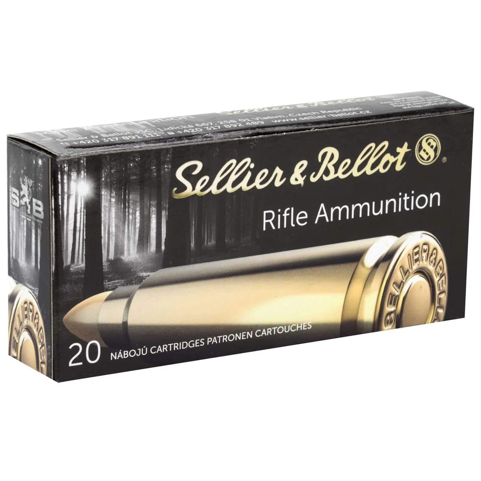 Sellier & Bellot Rifle Ammunition .30-06 Sprg 180 gr SPCE  - 20/box