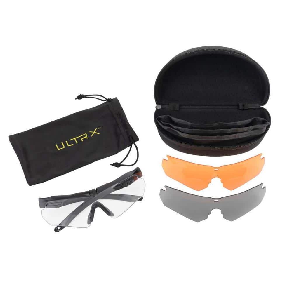Allen ULTRX Admiral Safety Glasses Assorted Lenses 3/ct