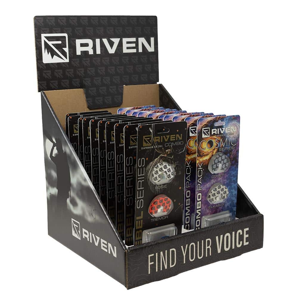 Higdon Riven Counter Top Display Holds 20 Diaphram Calls