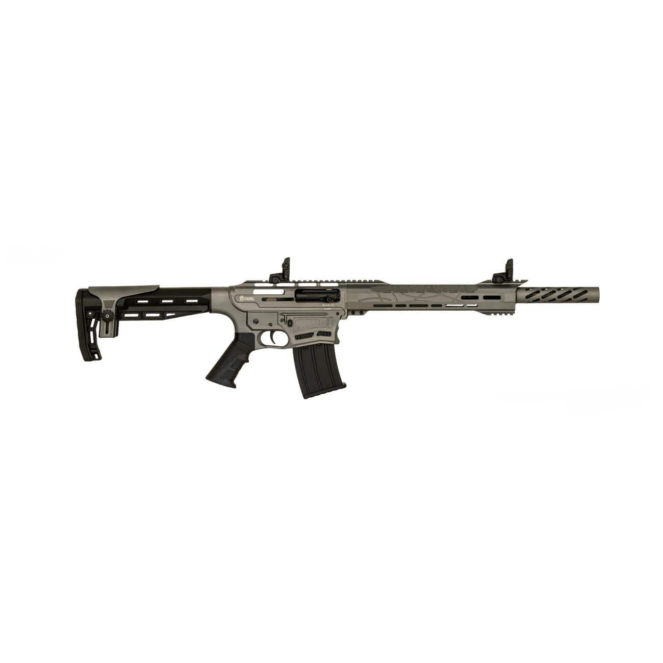 Citadel Boss25 Semi-Auto Shotgun 12ga 3" Chamber 5rd Magazine 18.75" Barrel Tactical Gray