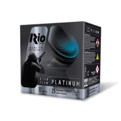 Rio Star Team Evo Platinum Shotshell 12ga 2-3/4" 1-1/8"oz 1235 fps #8 25/ct