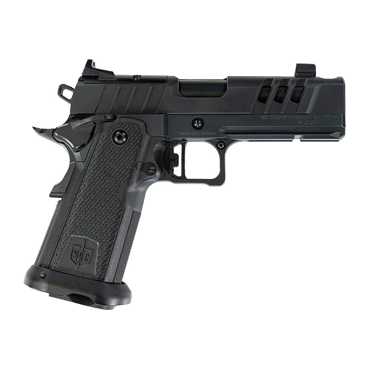 SDS MAC 9 DS COMP Handgun 9mm Luger  17rd Magazines(2) 4.25'' Barrel  AOS Optic Plate Black
