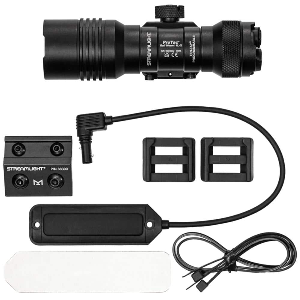 Streamlight Protac Rail Mount 1L-X Pro Handgun Weapon Light CR123A 500 Lumens Black