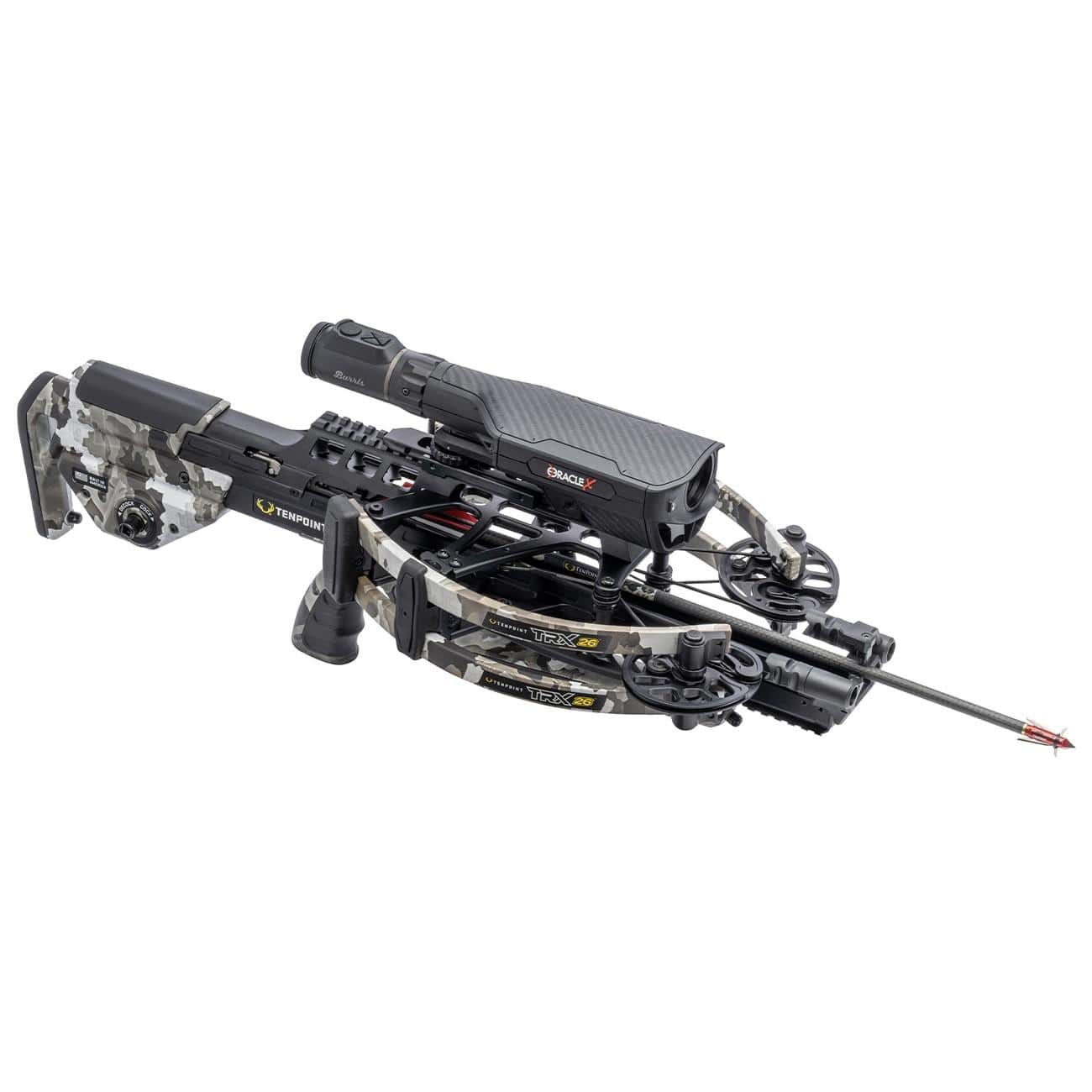 Tenpoint TRX 26 Reverse Draw Crossbow Oracle ACUslide MAXX Burris Oracle Scope