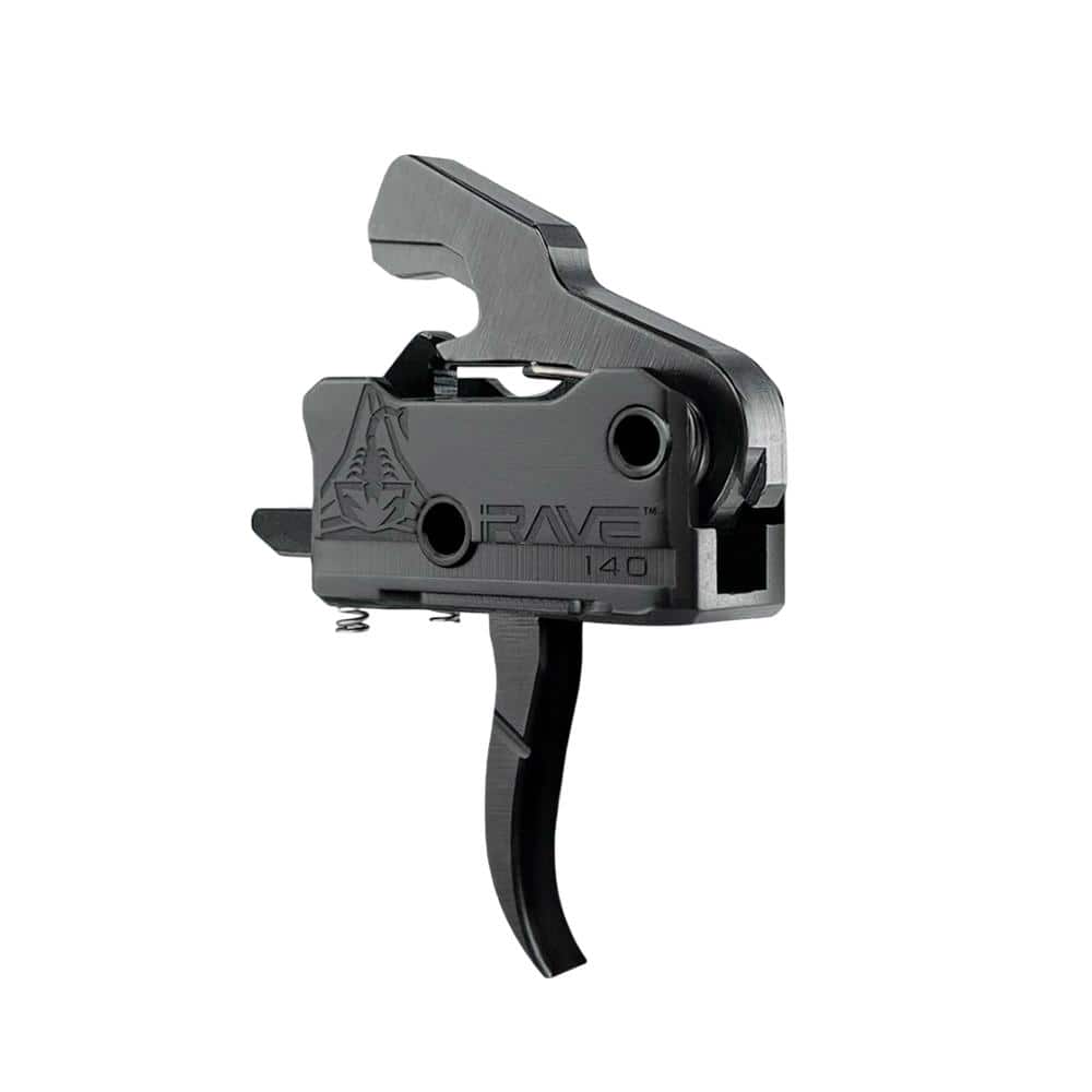 Rise Armament Rave 140 Single Stage AR Rifle Trigger 3.5 lb Curved Black