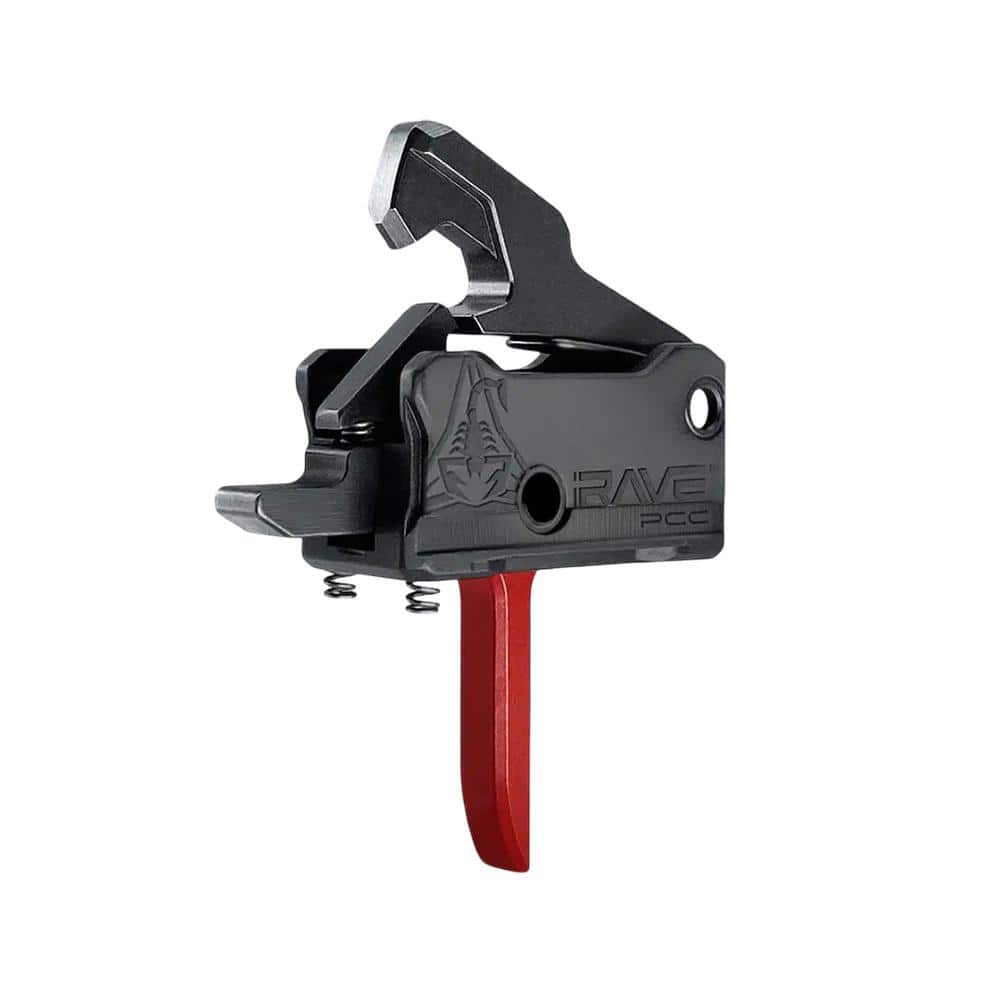 Rise Armament Rave PCC Single Stage Rifle Trigger 3.5 lb Flat Red