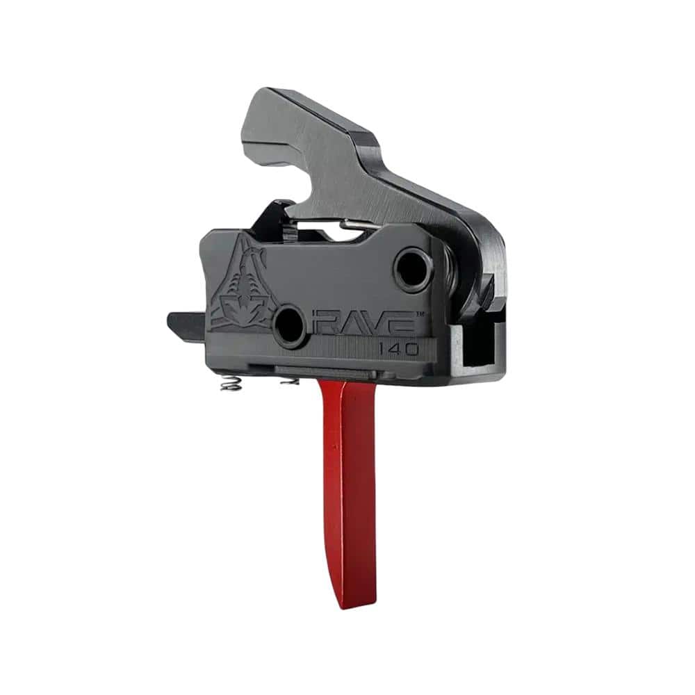 Rise Armament Rave 140 Single Stage AR Rifle Trigger 3.5 lb Flat Red