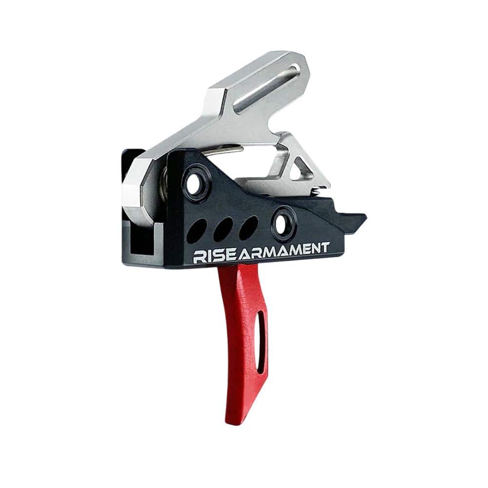 Rise Armament RA-535 Advanced Performance Single Stage AR Rifle Trigger 3.5 lb Curved Red