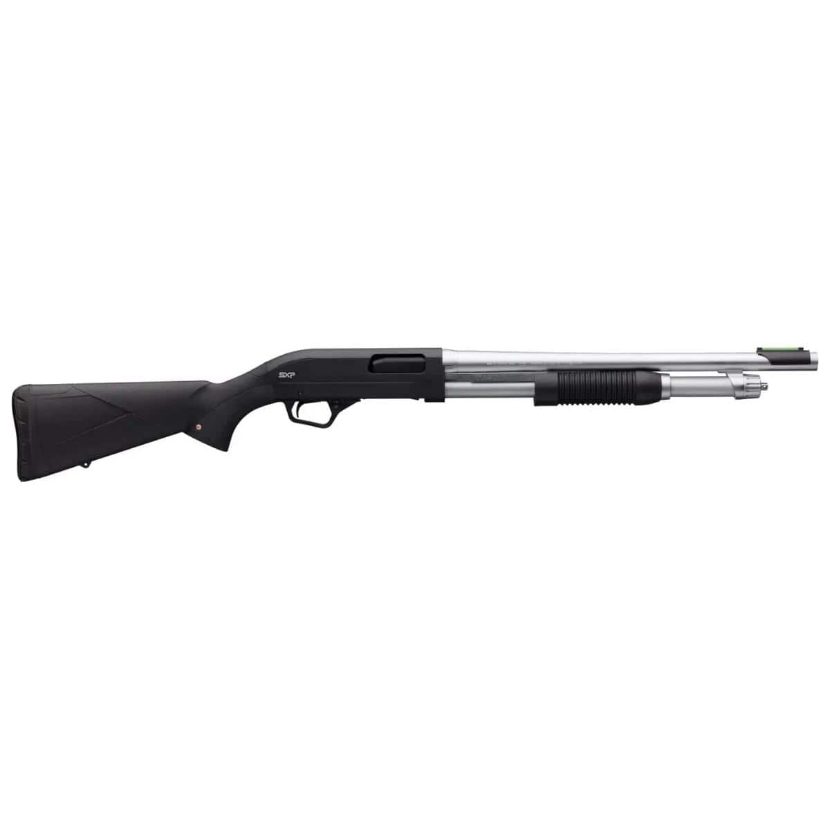 Winchester SXP Marine Defender Shotgun 12ga 3" Chamber 5rd Capacity 18" Matte Chrome Barrel Black Synthetic Stock