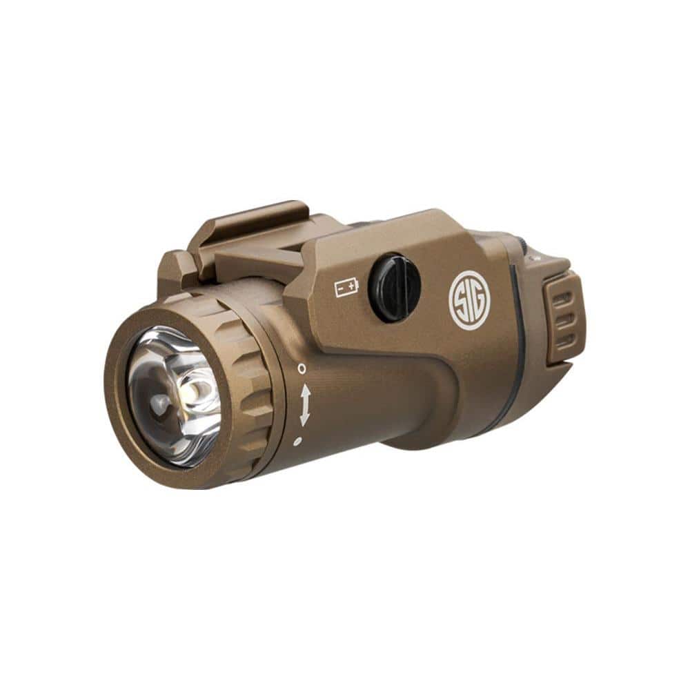 Sig Sauer Foxtrot1X Handgun Weapon Light for Compact and Full Sig 450 Lumen FDE