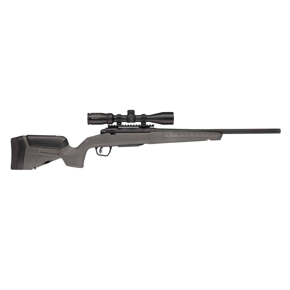Savage 110 Trail Blazer LH XP Rifle 400 Legend 4rd Capacity 20" Threaded Fluted Barrel Flat Dark Gray Stock w/Crossfire II 3-9x40