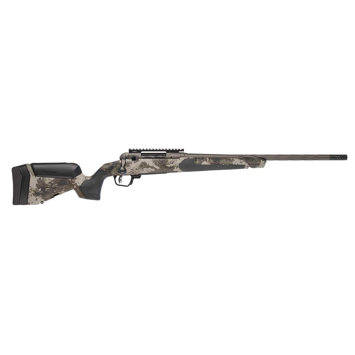 Savage 110 Core Hunter Pro Woodland Rifle 7mm PRC 3rd Capacity 22" Fluted Threaded Barrel w/Muzzlebrake Savage Woodland Stock