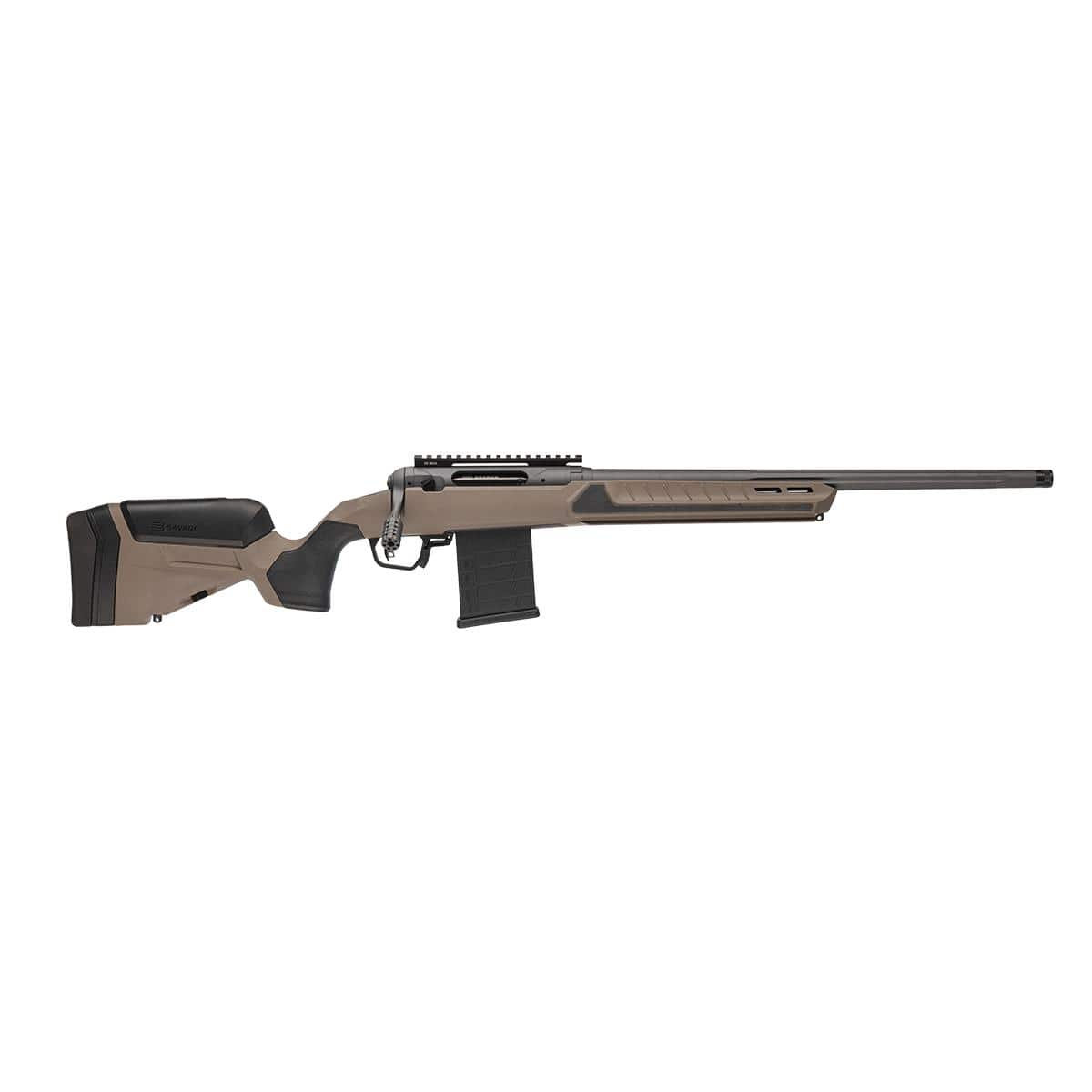 Savage 110 Core Tactical Rifle 6mm ARC 10rd Magazine 18" Threaded Fluted Barrels Coyote Tan Synthetic Stock
