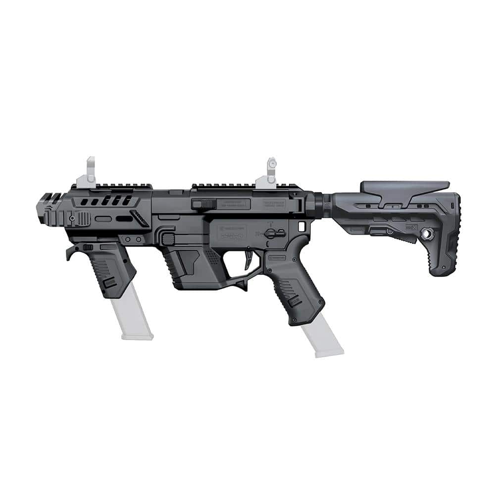 Recover Tactical P-IX+ Modular AR Platform Conversion Kit Black with Folding Brace for Glock Pistols