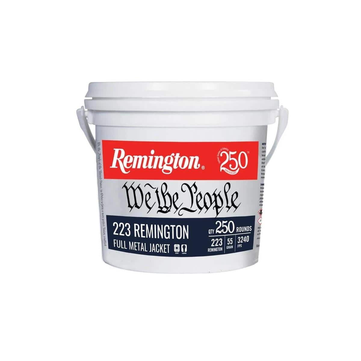 Remington We The People Rifle Ammunition 223 Rem 55gr FMJ 3240 fps 250/ct
