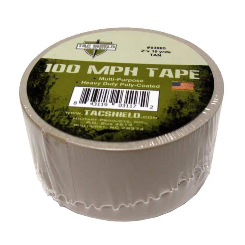 Tacshield 100 MPH Heavy Duty Tape 10 Yards Tan