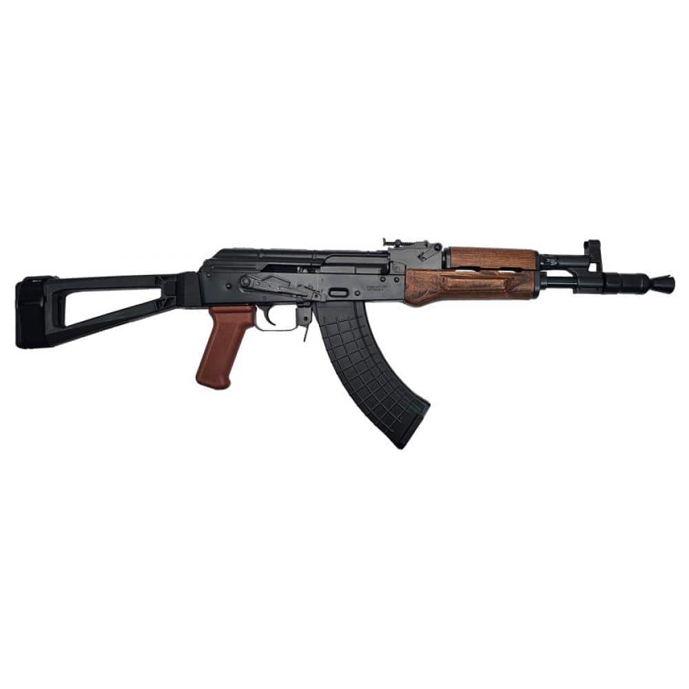 Pioneer Arms Hellpup AK-47 Pistol 7.62x39 30rd Magazines(2) 11.7" Barrel Wood Furniture Folding Brace