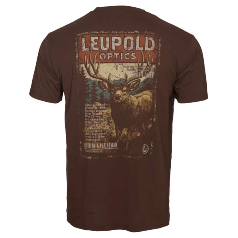Leupold Magazine Short Sleeve Shirt Brown Heather L