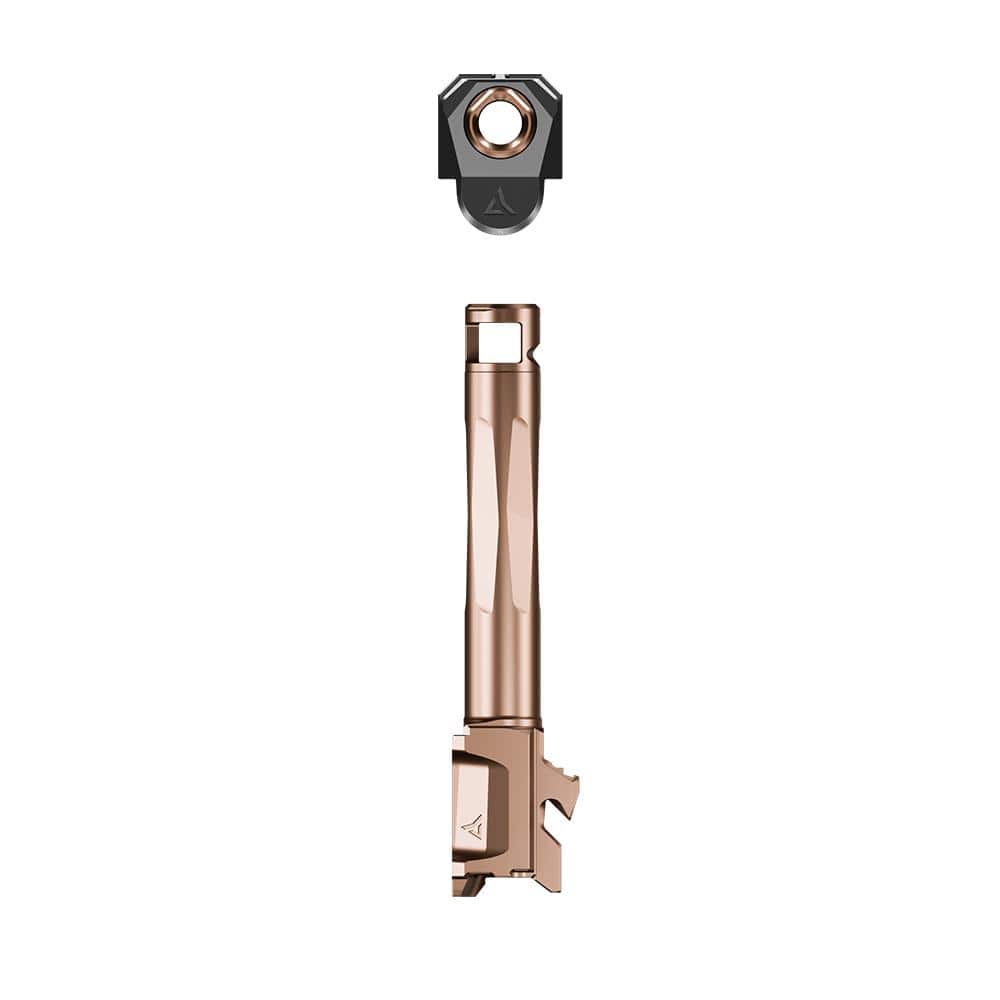 Radian Weapons Afterburner and Ramjet Combo Ported Barrel and Compensator for Glock Gen 6 19/45 Bronze