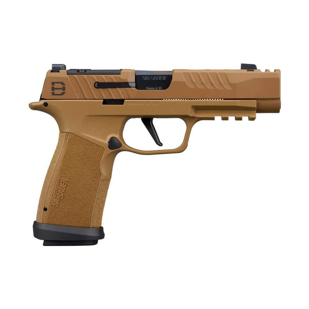 Sig Sauer P365-XF DH3 Handgun 9mm Luger 17(1)& 21(2)rd Magazines 3.7" Barrel DH3 Slide Coyote Optic Ready Competition Magwell