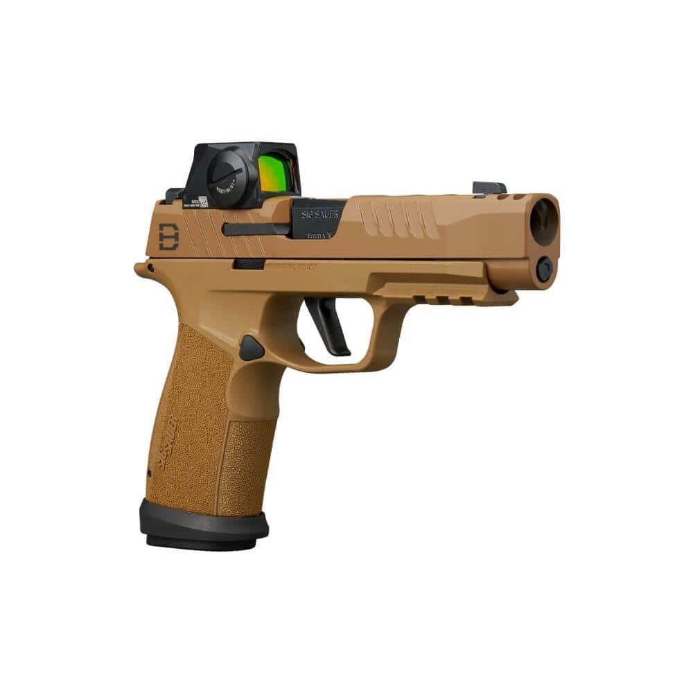 Sig Sauer P365-XF DH3 Handgun 9mm Luger 17(1)& 21(2)rd Magazines 3.7" Barrel DH3 Slide Coyote Romeo-X Competition Magwell