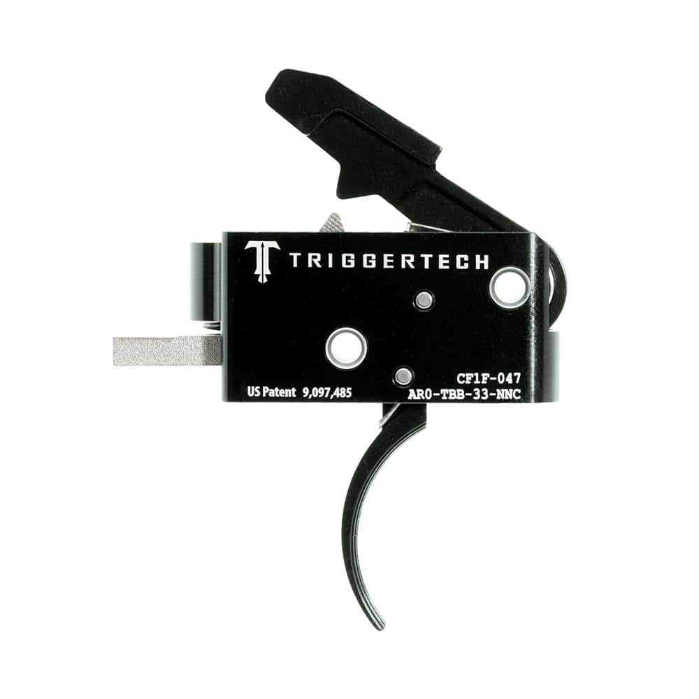 TriggerTech AR-15 Competitive Two Stage Rifle Trigger 3.5 lbs Curved Black