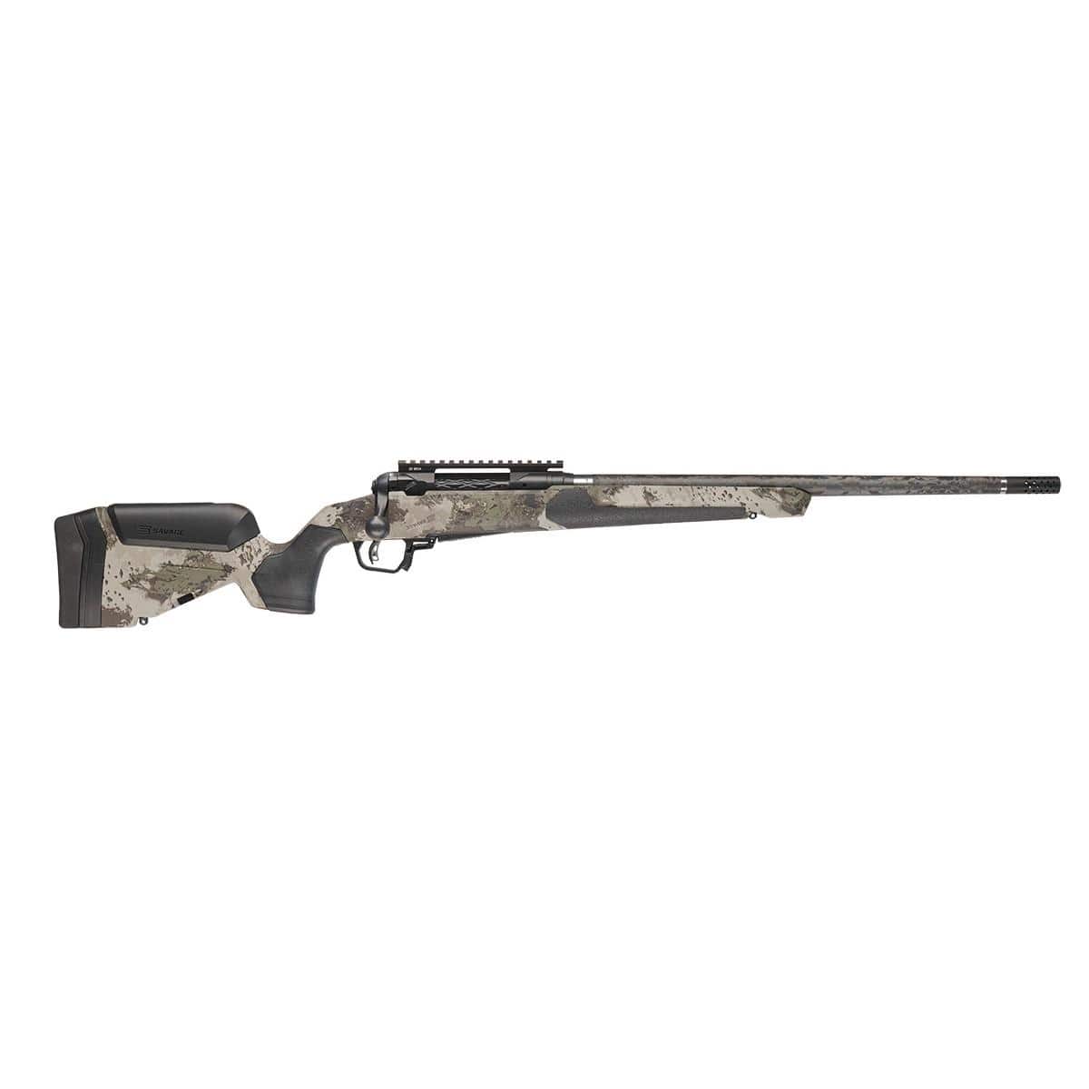 Savage 110 Ultralite Pro Woodland Rifle 22 Creedmoor 3rd Capacity 20" Threaded Barrel Savage Woodland Stock