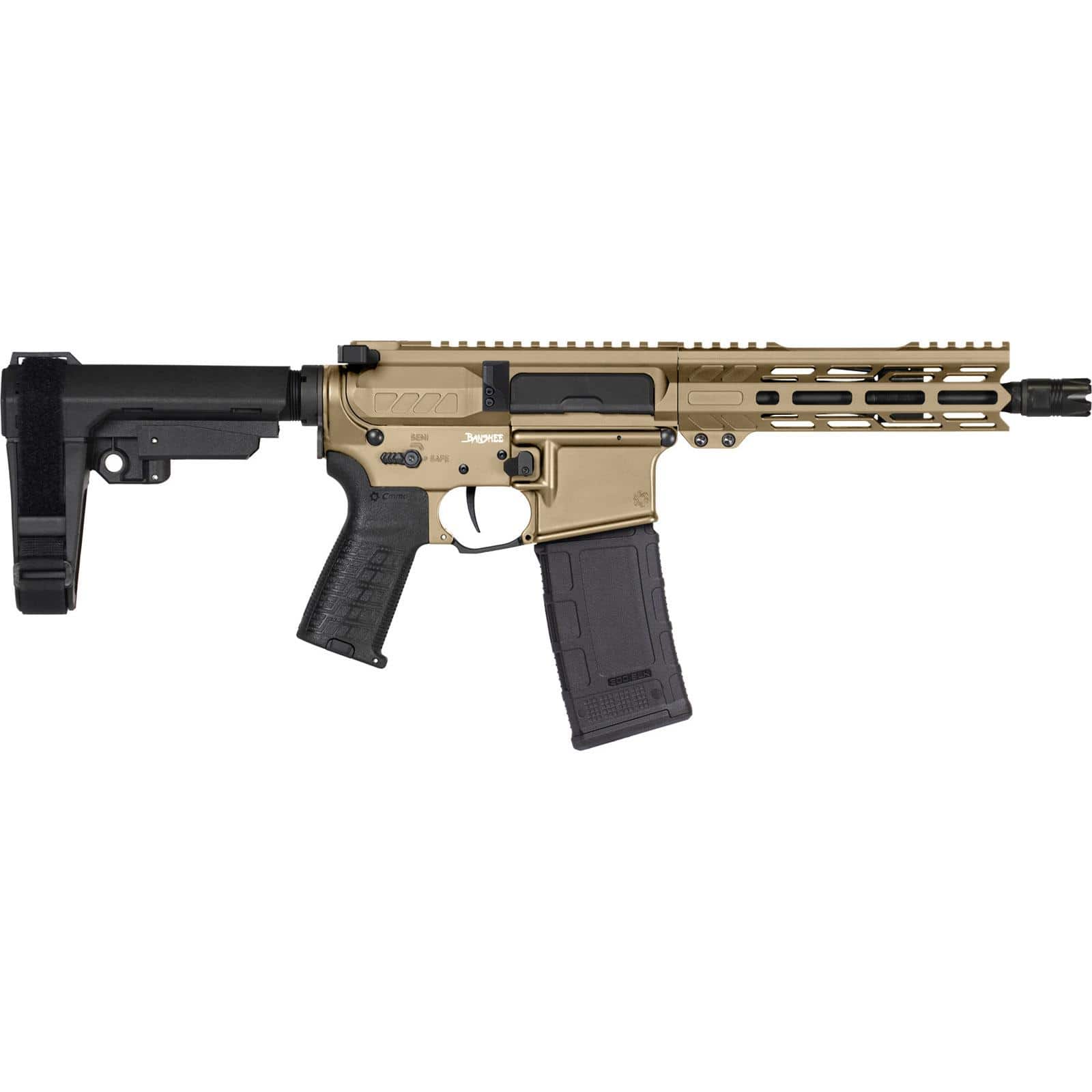 CMMG Banshee MK4 Pistol .300 Blk 30rd Magazine 8'' Barrel Coyote Tan w/Brace
