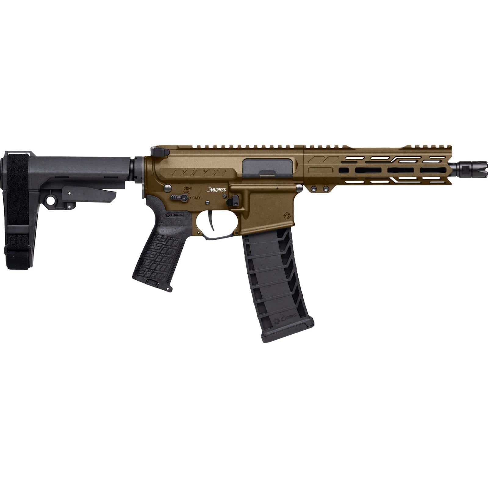 CMMG Banshee Fixed Ejector Mk4 Pistol 9mm Luger 30rd Magazine 8'' Barrel Midnight Bronze w/Brace