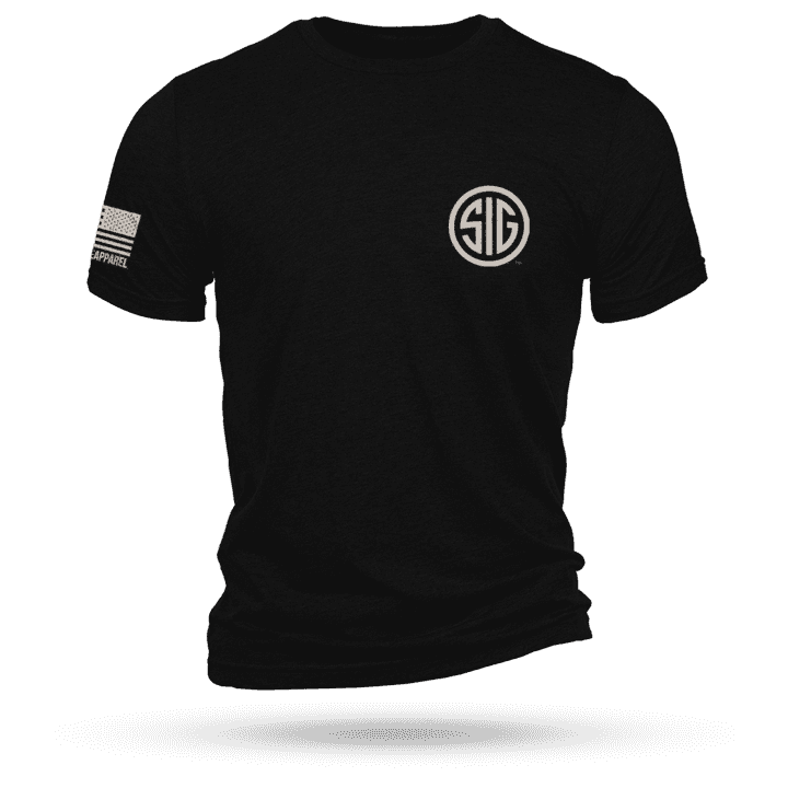 Nine Line Sig Sauer Logo Short Sleeve Shirt Black 2XL